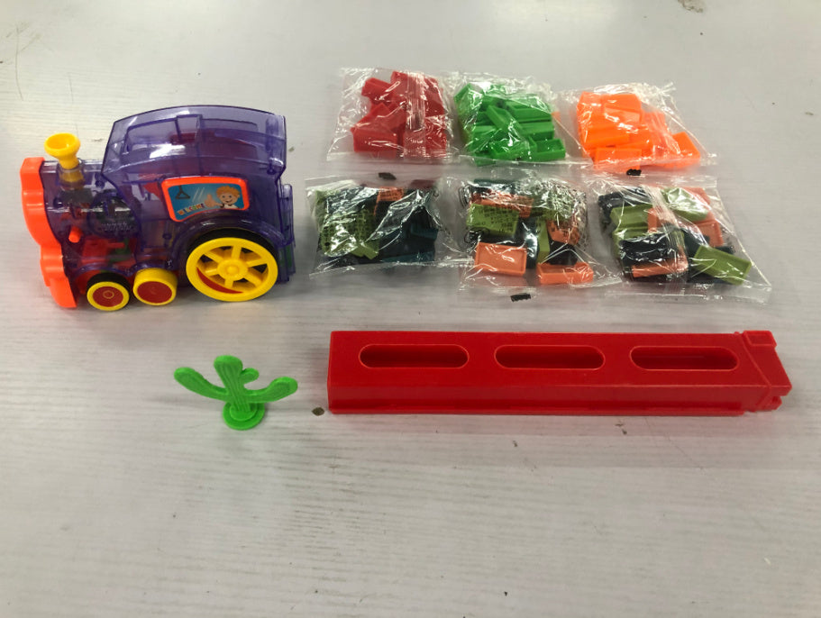 Domino Train Toy – Automatic Block Laying, Electric Puzzle Car for Kids