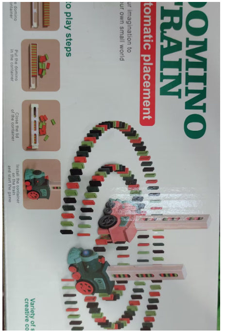 Domino Train Toy – Automatic Block Laying, Electric Puzzle Car for Kids