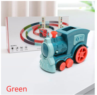Domino Train Toy – Automatic Block Laying, Electric Puzzle Car for Kids